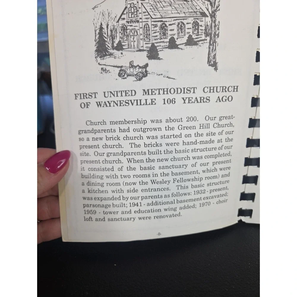 First United Methodist Church Cookbook Waynesville, North Carolina 1991 Spiral